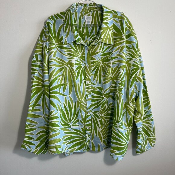Sigrid Olsen Tops - Sigrid Olsen 100% Linen Top.  Size 3X